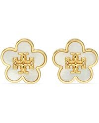 Tory Burch - Kira Flower Stud Earrings - Lyst