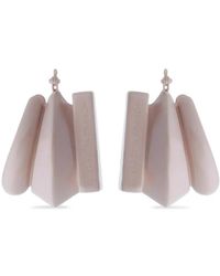Elisabetta Franchi - Wrap-Around Geometric Earrings - Lyst