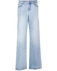Liu Jo - Flared Jeans With Rhinestones - Lyst