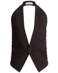 Alberta Ferretti - Quilted Halterneck Waistcoat - Lyst