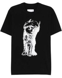Sacai - Graphic-Print Cotton T-Shirt - Lyst