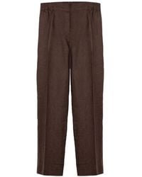 Purotatto - Pantalon En Lin À Coupe Ample - Lyst
