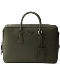 Prada - Saffiano Leather Work Bag - Lyst