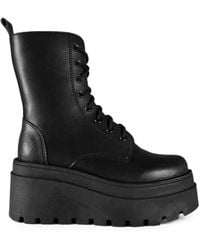 Altercore - Bottines Lacées Nolan À Plateforme - Lyst