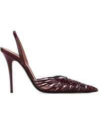 AMINA MUADDI - Lori Woven Leather Pumps - Lyst