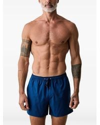 Marc O' Polo - Logo-Patch Drawstring Swim Shorts - Lyst