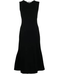 Stella McCartney - Square-Neck Sleeveless Flared Dress - Lyst