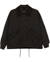 Aspesi - Veste À Col En Velours Côtelé Et Lien De Resserrage - Lyst