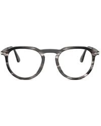Persol - Pier Striped Round Frame Glasses - Lyst