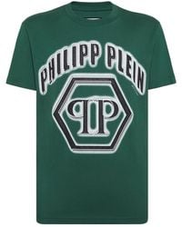 Philipp Plein - Logo-Print Cotton T-Shirt - Lyst