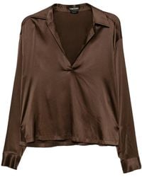 Tom Ford - Satin Blouse - Lyst