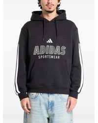 adidas - House Of Tiro Logo-Print 3-Stripes Hoodie - Lyst