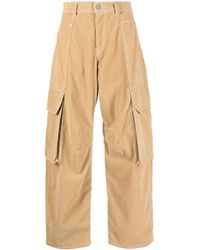 Palm Angels - Corduroy Cotton Cargo Trousers - Lyst