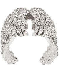 Monan - 18Kt And Diamond Wing Cocktail Ring - Lyst