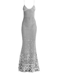 CASABLANCA - Crochet Sequin-Embellished Dress - Lyst