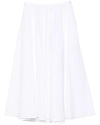 Aspesi - Cotton Midi Skirt - Lyst