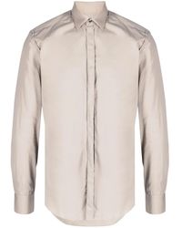 Lanvin - Spread-Collar Cotton Shirt - Lyst