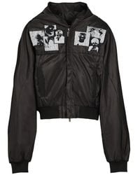 RRR123 - Veste Bomber Mentalists À Capuche Et Détail De Patch - Lyst