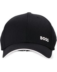 BOSS - Cotton-Twill Cap With Logo Print - Lyst
