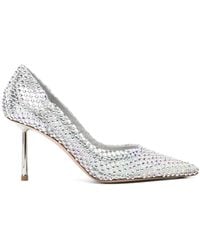 Le Silla - Gilda 90Mm Crystal-Embellished Pumps - Lyst