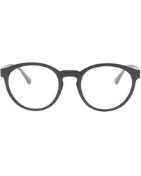 Emporio Armani - Clip-On Round-Frame Glasses - Lyst