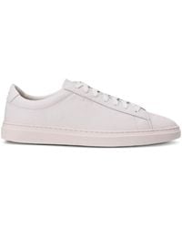 BOSS - Leather Lace-Up Sneakers - Lyst