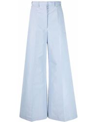 Stella McCartney - High-Waisted Wide-Leg Trousers - Lyst