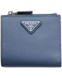 Prada - Small Saffiano Leather Wallet - Lyst