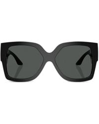 Versace - Greca Oversize-frame Sunglasses - Lyst
