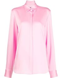 Alex Perry - Satin-Finish Button-Down Shirt - Lyst