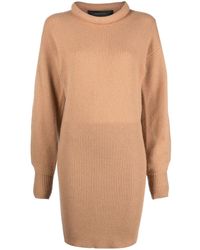 FEDERICA TOSI - Roll-neck Knitted Jumper Dress - Lyst
