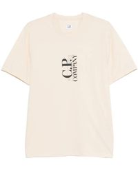 C.P. Company - Logo-Print Crew-Neck T-Shirt - Lyst