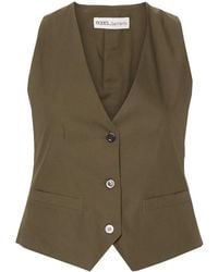 MODES GARMENTS - Gilet Con Scollo A V - Lyst