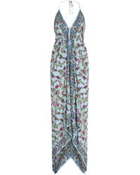 Etro - Floral-print Halterneck Maxi Dress - Lyst