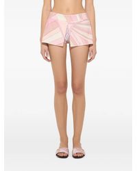 PUCCI - Short En Éponge À Imprimé Iride - Lyst