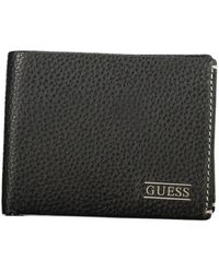 Guess - Boston Logo-Plaque Pebbled Wallet - Lyst