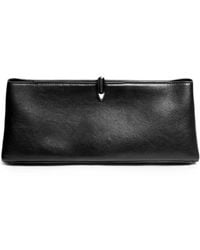 Vera Wang - Grained Leather Clutch Bag - Lyst