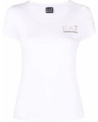 EA7 - T-shirts And Polos White - Lyst