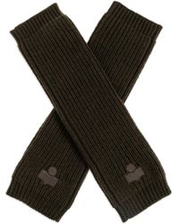 Isabel Marant - Guantes con parche del logo - Lyst