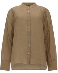 120% Lino - Linen Shirt - Lyst