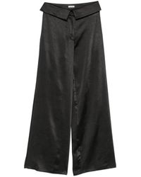 A.M.G - Pantalon Ample À Rabat À La Taille - Lyst