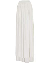 Ferragamo - High-waisted Gathered Maxi Skirt - Lyst