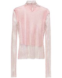 Sportmax - "Valdai" T-Shirt With Rhinestones - Lyst
