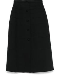 Aganovich - Panelled Midi Skirt - Lyst