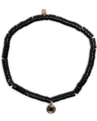 Sydney Evan - 14Kt Diamond Charm Beaded Bracelet - Lyst