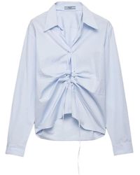 Prada - レースアップシャツ - Lyst