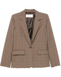 iBlues - Prince Of Wales Check Blazer - Lyst