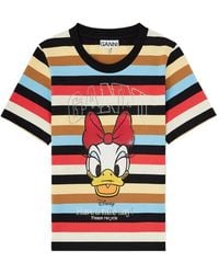 Ganni - Baby Fit T-Shirt With Daisy Duck - Lyst