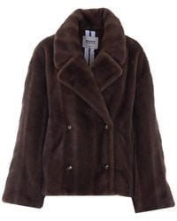 S.W.O.R.D - Faux-Fur Double-Breasted Jacket - Lyst