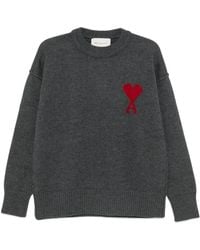 Ami Paris - Ami De Coeur Crew-Neck Sweater - Lyst